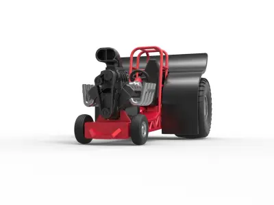 Mini Rod pulling tractor Scale 1 to 25 3D print model