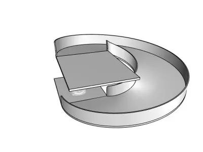 Spiral Ramp for Car Architectural Circulation System module 3D model