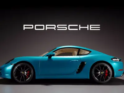 Porsche 718 Cayman S 3D model by bilbilc