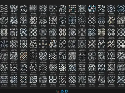 550 Metal pattern - Vol33 - 8K Res Texture