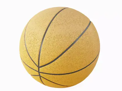 Basketball Ball 4K 03 3D model