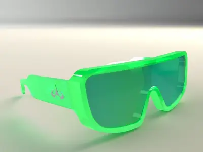 Evoke Amplifier Sunglasses shield 3D model