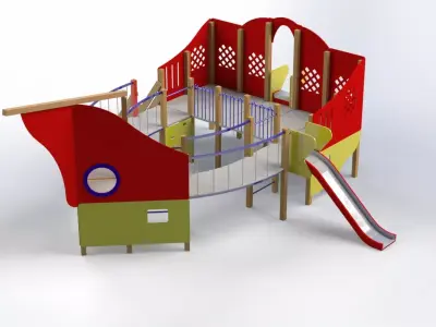 Playground ship BRIG 3D model