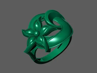 Plain Ring Women Ready STL 3DM Models Womens Rings 3D models 3D print model 27