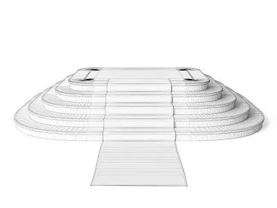 Stone Throne Stairs 3D model