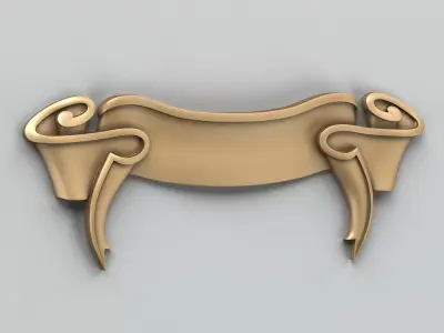 Decorative Ribbon 005 3D model