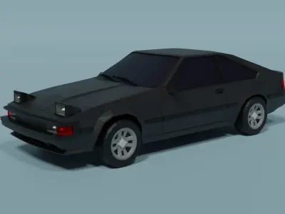 Toyota Celica Supra Low-poly 3D model