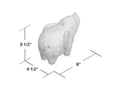 Harriet Bee Landen Elephant Ceramic Piggy Bank 3D model