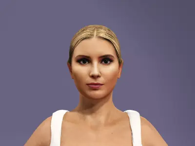 Realistic Elegant Female Character Ivanka Trump 3D model 3D model