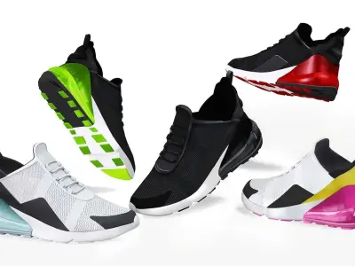 Running Shoes Low-poly 3D model