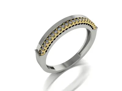 Jewelry Ring Gold 3D print model 10
