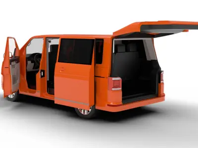 Volkswagen T6 Transporter 2019 HQ 3d model  3D model