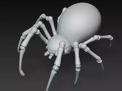 Porcelain Spider - Luxury Art Sculpture 3D Model 3D print model