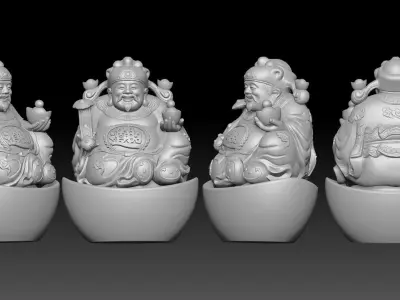 god of Weath  3D print model