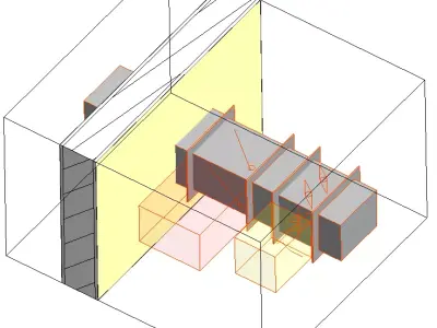 Adjustable Flanged Mechanical Equipment 3D model
