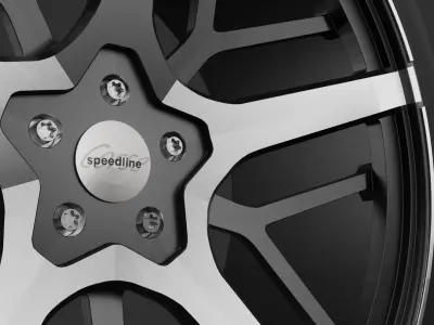 Tire Car - Race car Tire - Yokohama - Speedline 3D model