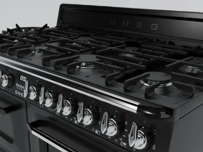 SMEG Aesthetic Oven - Victoria Range 110 width 3D model