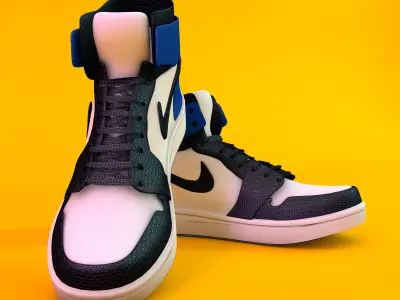 Nike high tops retro Free 3D model