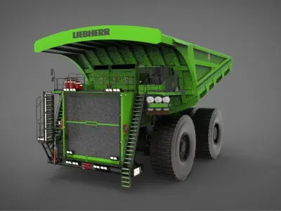 heavy mining truck 3D model