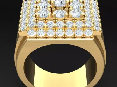 Luxury Men Rings Designs 4MR079 3D print model