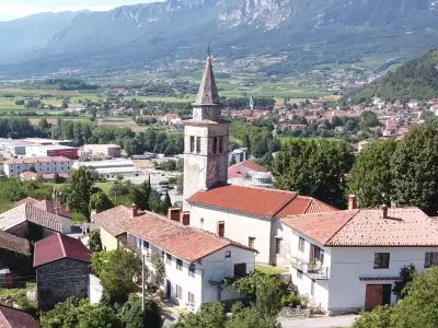 CHURCH OF SAINT CROSS - SLOVENIAN MEDITERRANEAN ARCHITECTURE  Low-poly 3D model