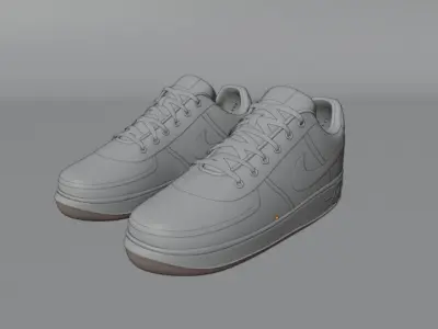 Nike Air Force 1 Editable Color 3D model