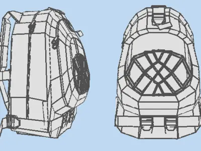 Backpack - Daypack 3D model
