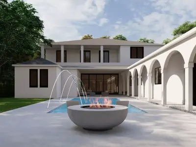 Garden Landscape 3D Model - SketchUp and Lumion Scene Free 3D model