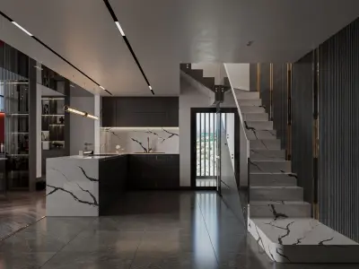 Living interior design Model - 01 3D model