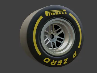 Wheel Of Formula 1 2017 3D model