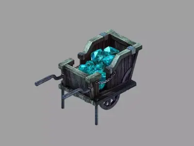 Game Underground Palace - Ore Truck 01 3D model