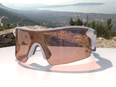 Sport Sunglasses Low-poly 3D model