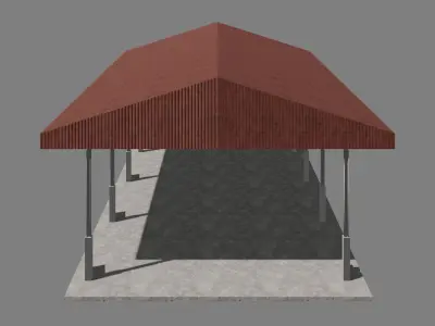 Warehouse 12 x 24 3D model