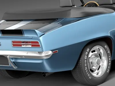 Chevrolet Camaro SS Convertible CG 1969 3D model