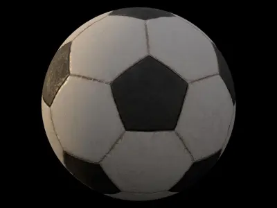 Soccar ball Low-poly 3D model