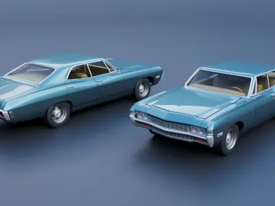 Chevrolet Impala 4 Door 1968  3D print model