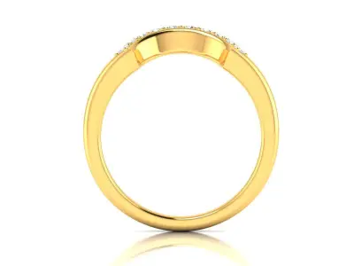 Solitaire Engagement ring 3D print model 20