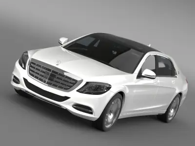 Mercedes Maybach S400 X222 2015 3D model