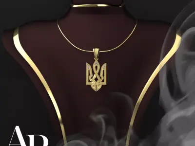 Ukrainian Trident  3D print model