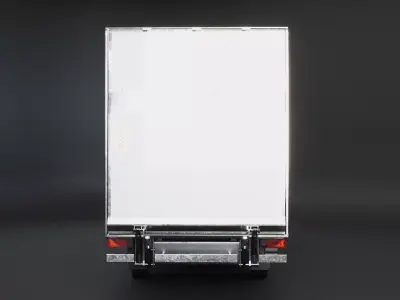 Generic Tail Lift Box Van 3D model