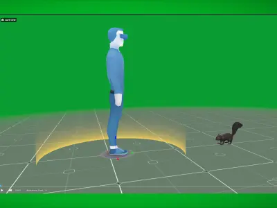 Black Squirrel Low-poly 3D model