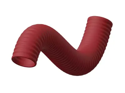 Plastic Flexible Duct Pipe Toy 3D model