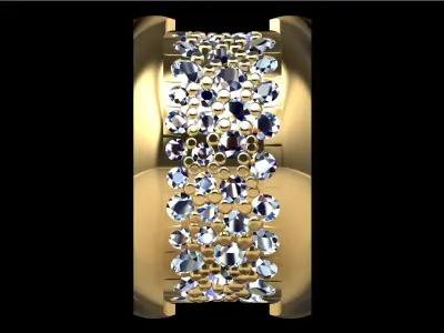 Bvlgari Necklace With Gems 3D print model