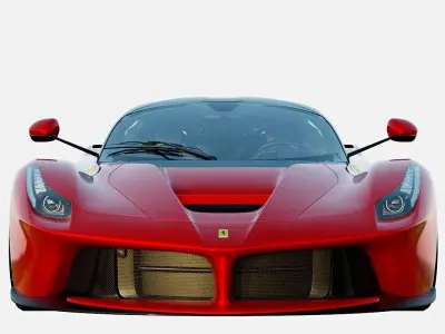 Ferrari LaFerrari 2014 Basic Trim Low-poly 3D model