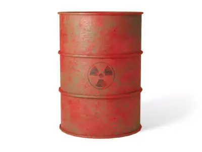 Low Poly Oil Barrel Low-poly 3D model