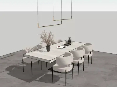 Dining table 3D model