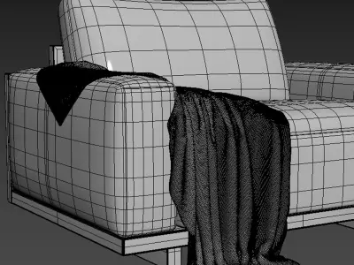 Goodall Sofa 135 By Arhauss 3D model