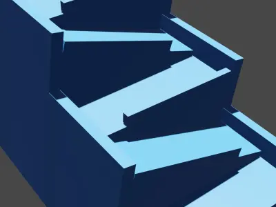 Ramp Leaning 3D model