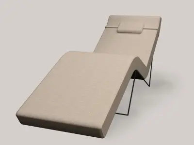 Luxurious Chaise Lounge - Indoor Furniture Free 3D model