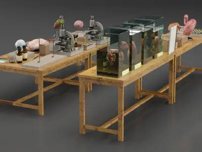 Biological Specimen Laboratory Equipment 3D model
